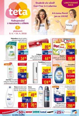 akční leták Teta drogerie 5.4.2018-14.4.2018