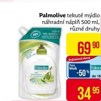 Tekuté mýdlo Palmolive - náhradní náplň