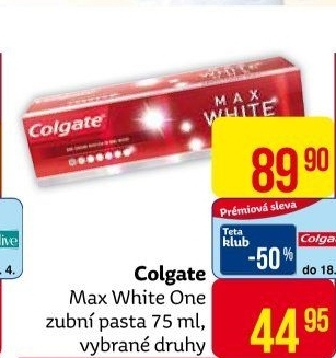 Pasta na zuby Max White One Colgate