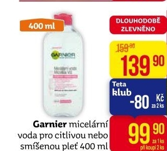Micelární voda Garnier