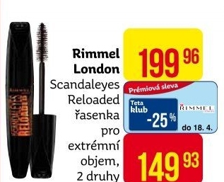 Řasenka Scandals Eyes Reloaded Rimmel