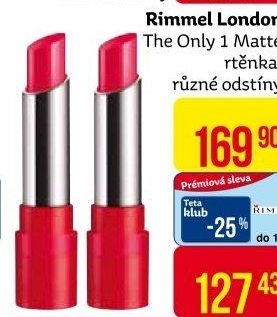 Rtěnka The Only 1 Matte Rimmel