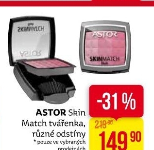 Tvářenka Skin Match Astor