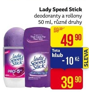 Deodoranty Speed Stick