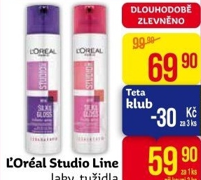 Lak na vlasy Studio Line L'Oréal