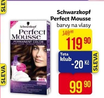 Barva na vlasy Perfect Mousse Schwarzkopf