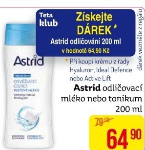 Odličovací mléko Astrid