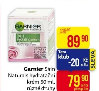 Krém pleťový hydratační 24H Garnier