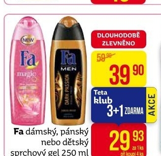 Sprchový gel Fa