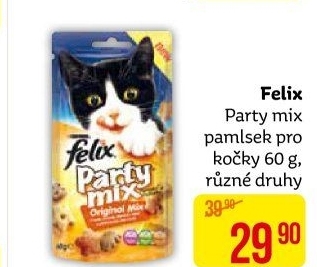 Pamlsky pro kočky Party mix Felix Purina
