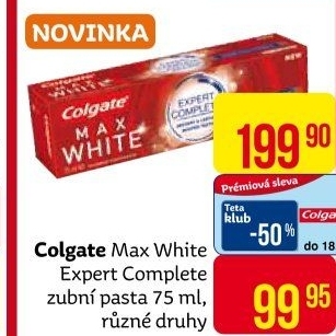 Pasta na zuby Max White Expert Complete Colgate