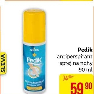Deodorant sprej na nohy Pedik Alpa