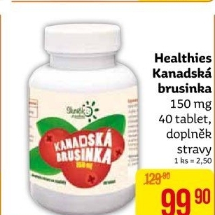 Doplněk stravy Kanadská brusinka Healthies