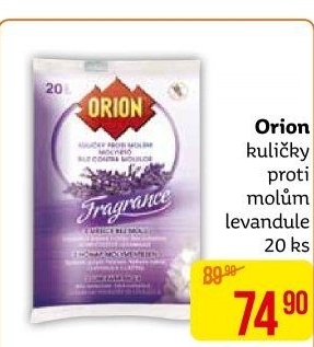 Přípravek proti molům kuličky Orion