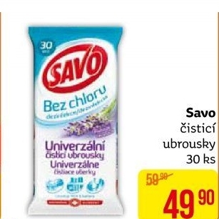 Čistící ubrousky Savo