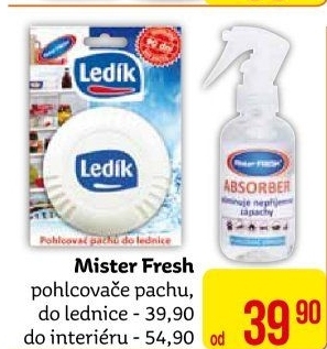 Pohlcovač pachů do lednice Ledík Mister Fresh