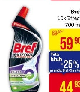 Čistič WC gelový Effect Bref