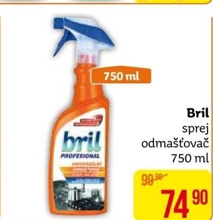 Odmašťovač ve spreji Bril