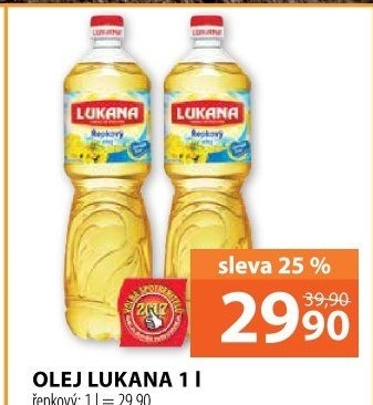 Řepkový olej Lukana