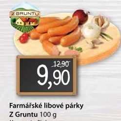 Párky farmářské libové Z Gruntu