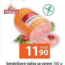 Nářez sendvičový se sýrem Váhala