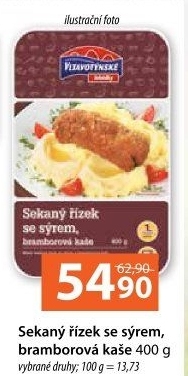 Řízek sekaný se sýrem a bramborovou kaší Vltavotýnské lahůdky