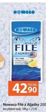 Filé z Aljašky mražené Nowaco