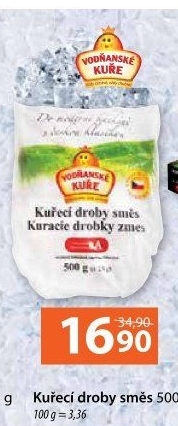 Droby kuřecí směs mražená Vodňanské kuře