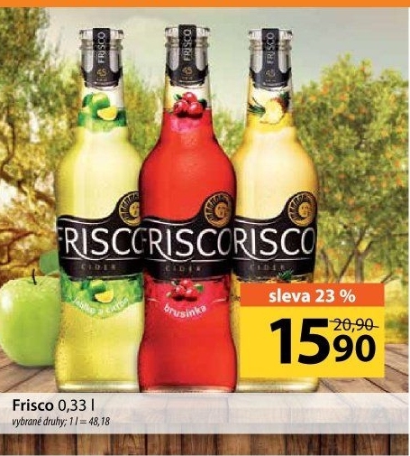 Pivo ochucené Frisco