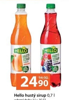Sirup hustý Hello