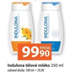 Tělové mléko Indulona