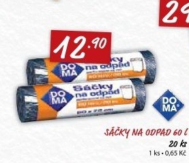 Pytle na odpadky 60 l Doma