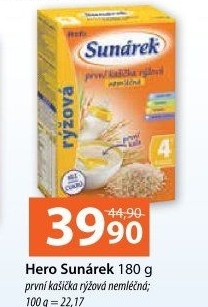 Nemléčná kaše Sunárek