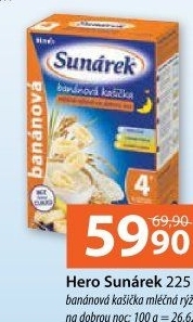 Kaše mléčná Dobrou noc Sunárek