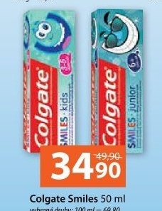 Pasta na zuby dětská Smiles Colgate