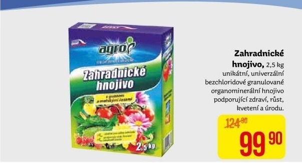 Zahradnické hnojivo Agro