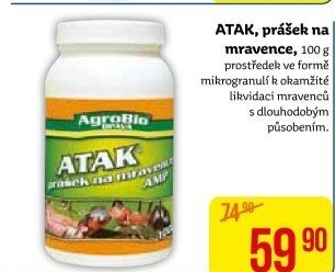 Přípravek proti mravencům prášek Atak AgroBio