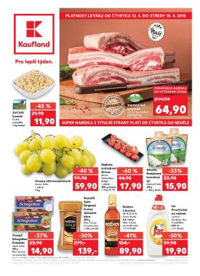 akční leták Kaufland 12.4.2018-18.4.2018