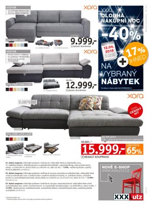 akční leták XXXLutz 9.4.2018-22.4.2018