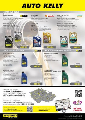 akční leták Auto Kelly 10.4.2018-7.5.2018