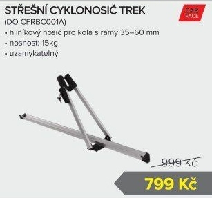 Střešní nosič kol CarFace Trek