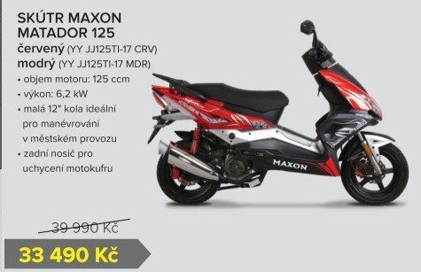 Skútr Maxon Matador 125