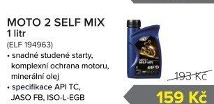 Motorový olej 2T Moto Self Mix Elf