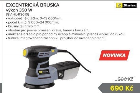 Excentrická bruska Starline