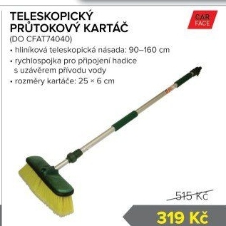 Teleskopický kartáč Carface