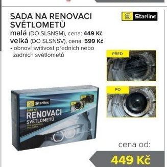 Sada na renovaci světlometů Starline