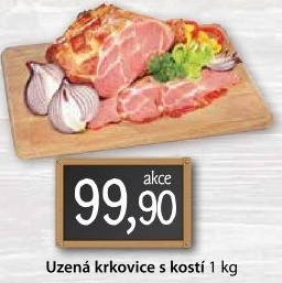 Uzená krkovice s kostí
