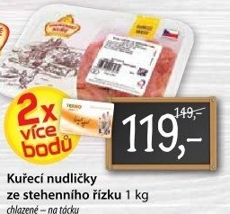Kuřecí nudličky ze stehenního řízku Vodňanské kuře