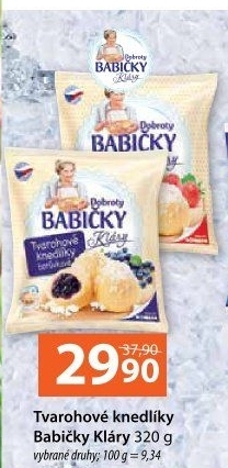 Knedlíky tvarohové mražené Dobroty babičky Kláry