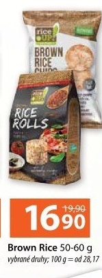 Celozrnné rýžové chlebíčky Rice Up